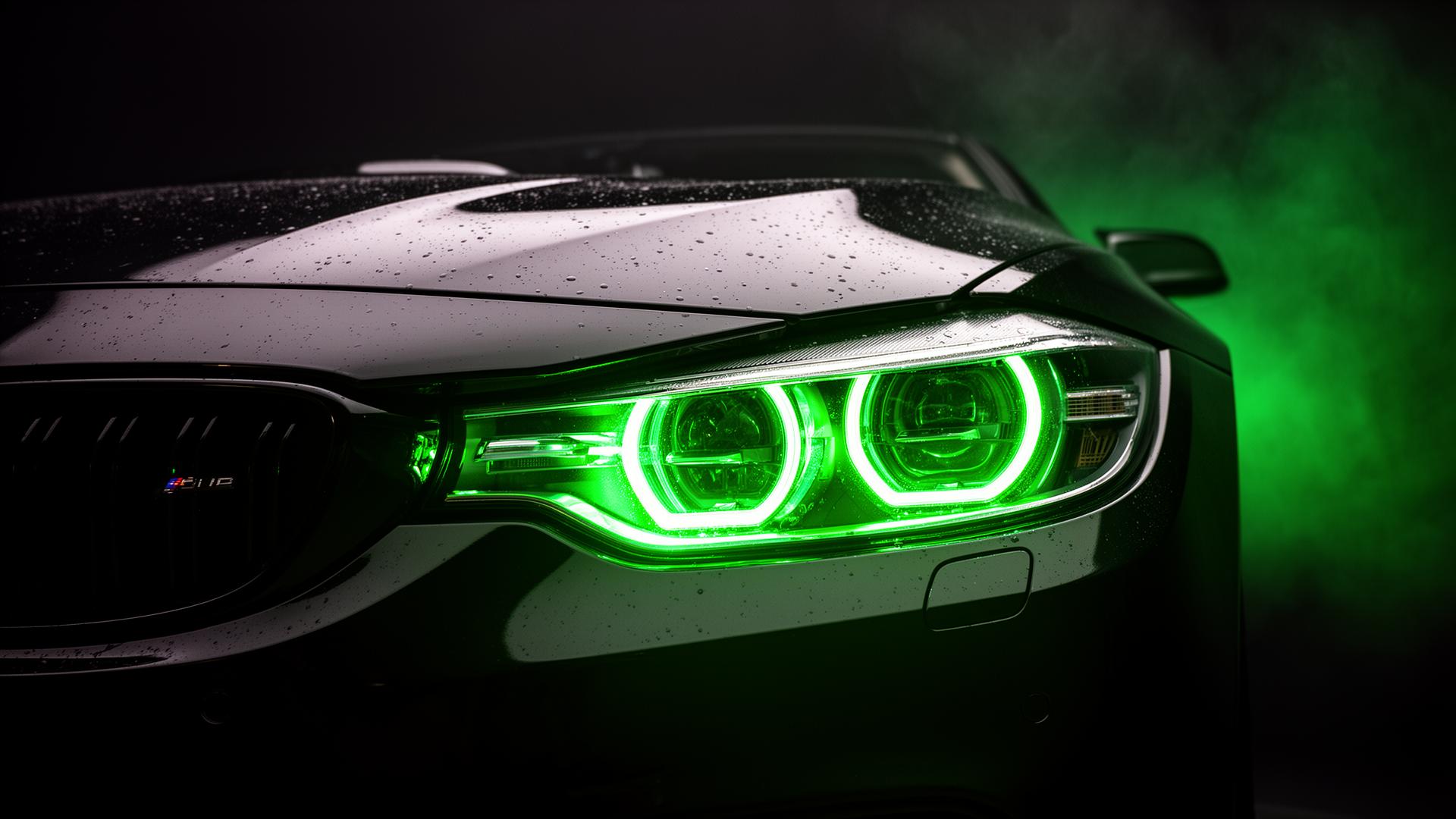 BMW headlight with bi-LED projector